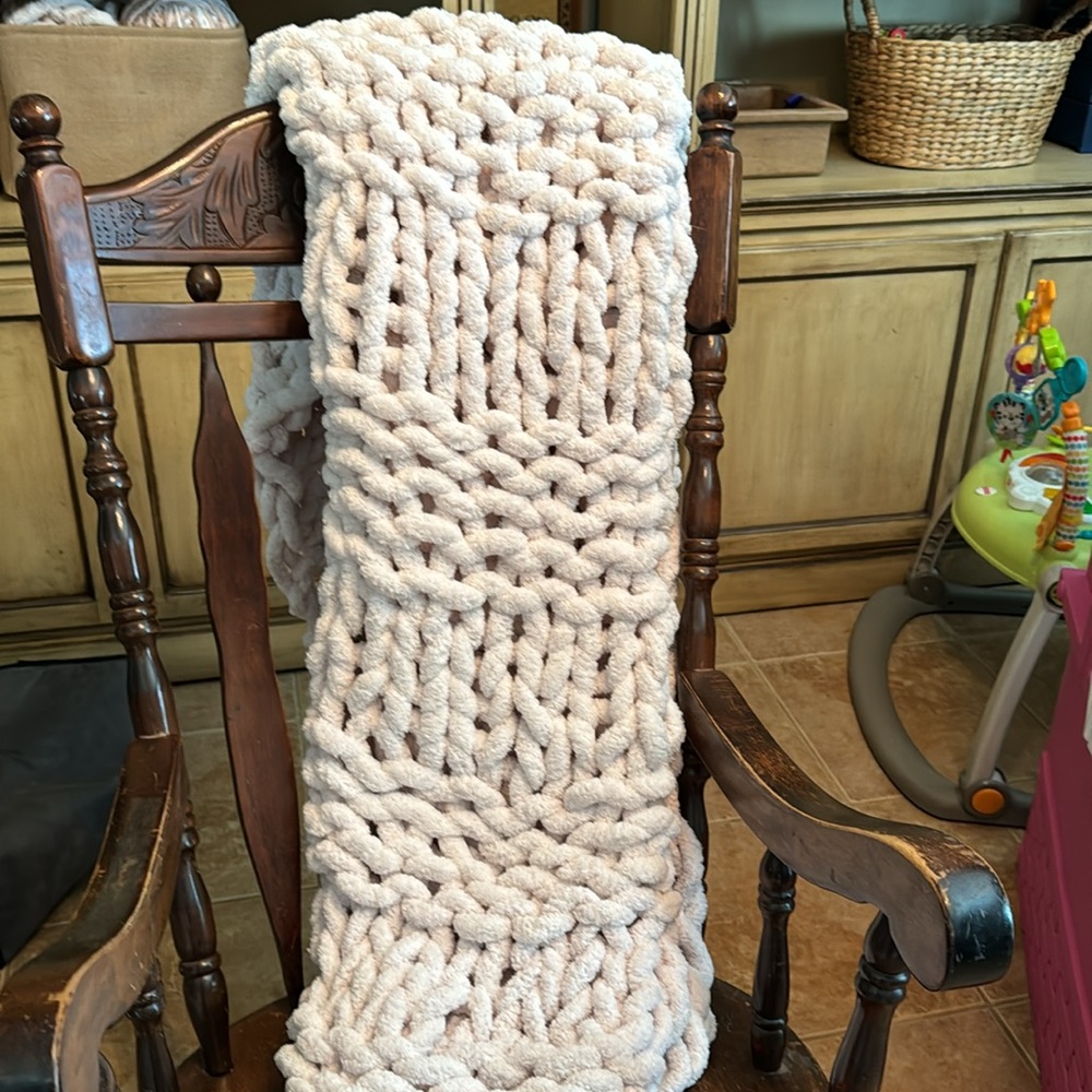Hand Crafted Soft and Cozy Blanket - Picture 3 of 5